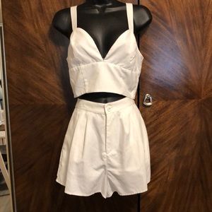White two piece set. Small